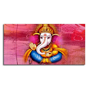 Beautiful Ganesha Abstract Art Canvas Wall Painting