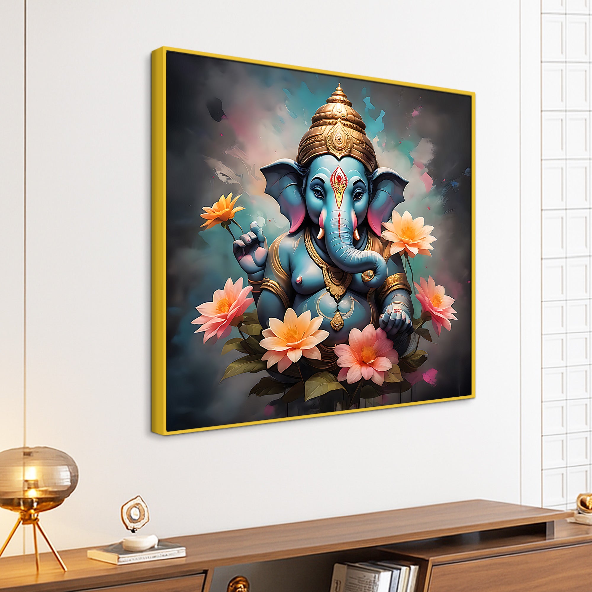 Beautiful Ganpati Bappa Wall Art Painting
