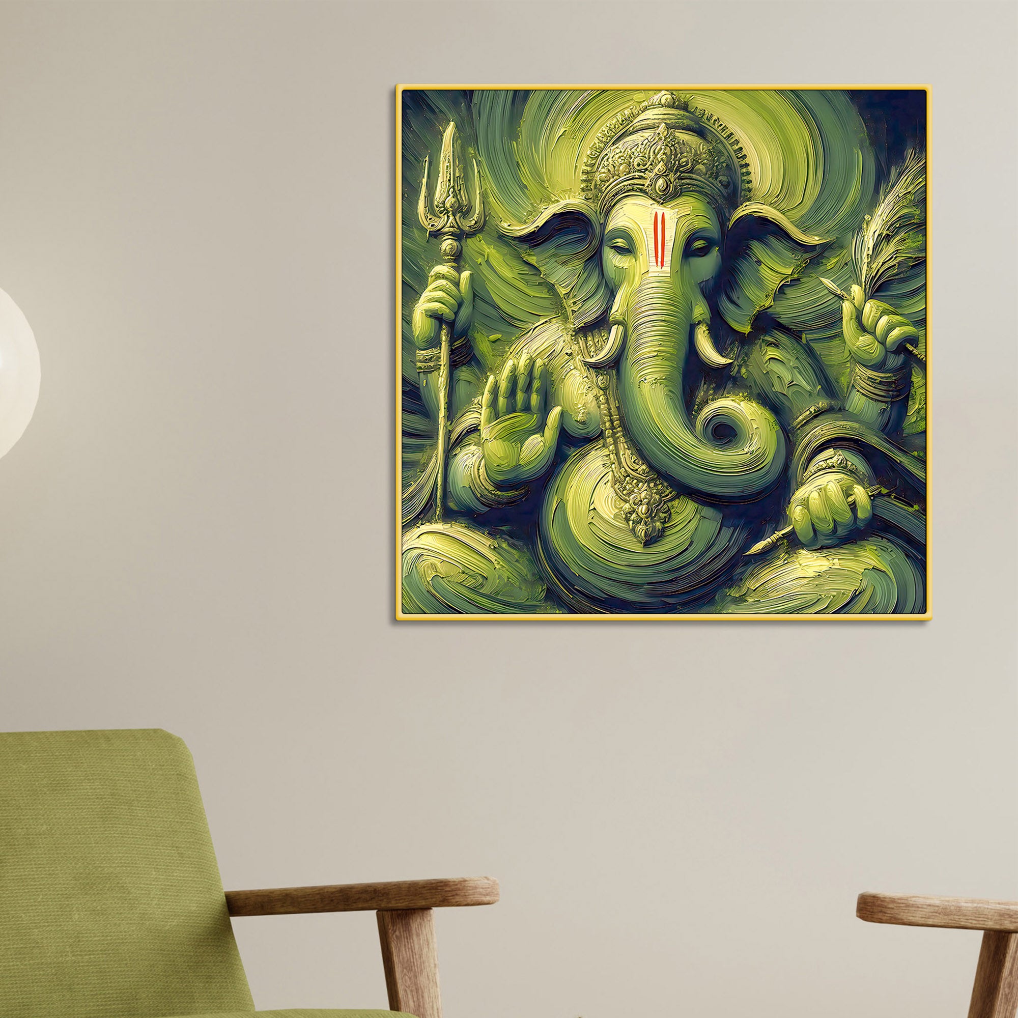 Beautiful Ganpati Bappa Wall Painting