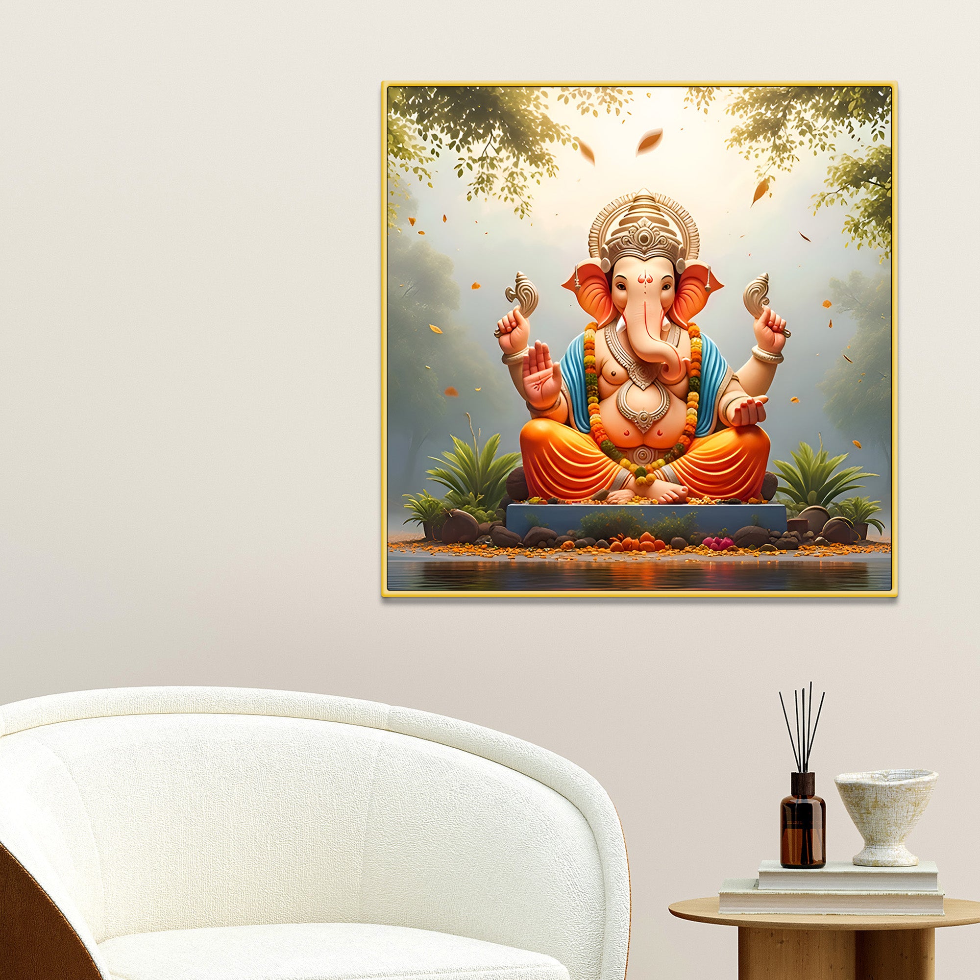 Beautiful Ganpati Wall Art Painting