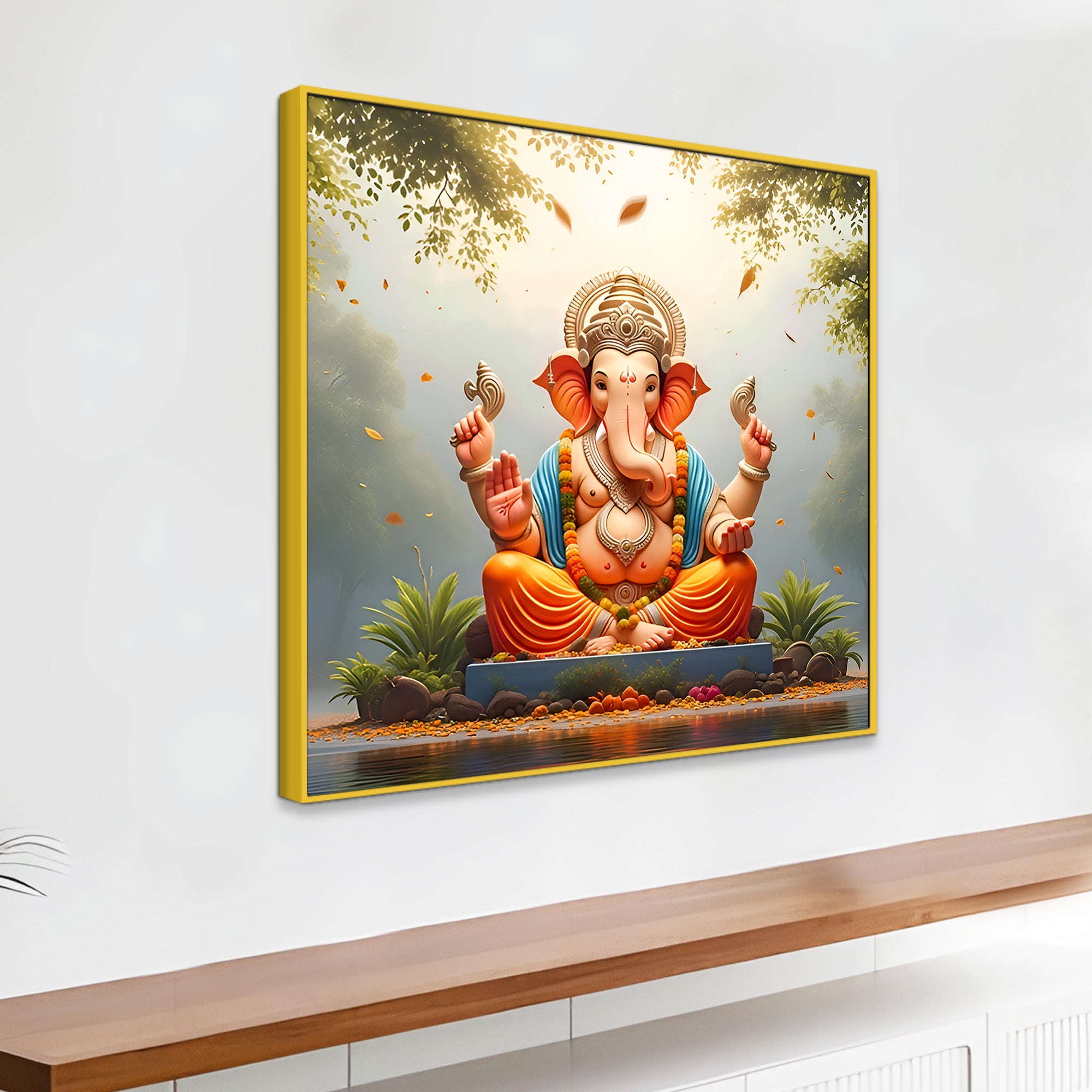 Beautiful Ganpati Wall Art Painting