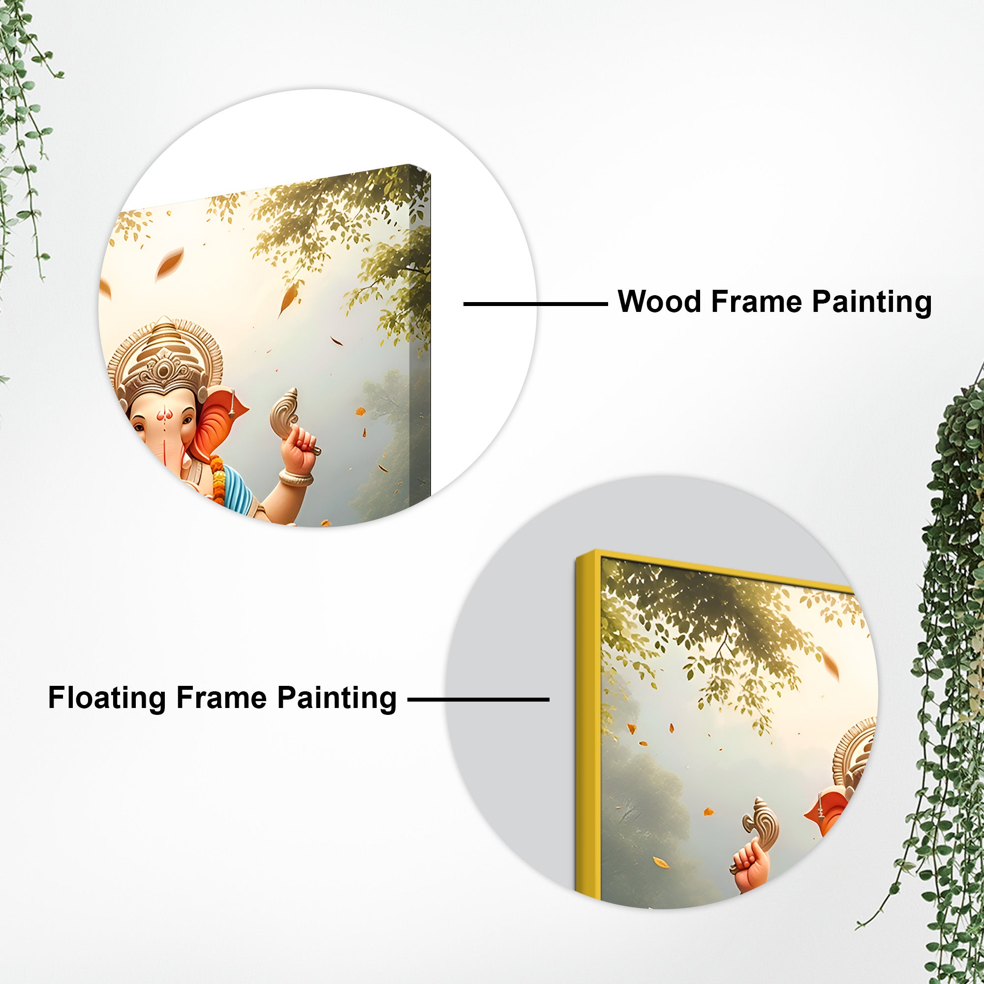 Beautiful Ganpati Wall Art Painting