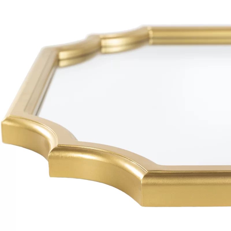 Beautiful Golden Artistic Designer Metal Framed Finish Wall Mirror