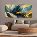 flower painting on wall art