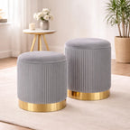 beautiful-grey-color-velvet-round-storage-ottoman-with-storage-set-of-2