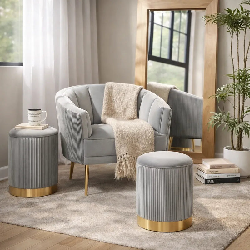 beautiful-grey-color-velvet-round-storage-ottoman-with-storage-set-of-2