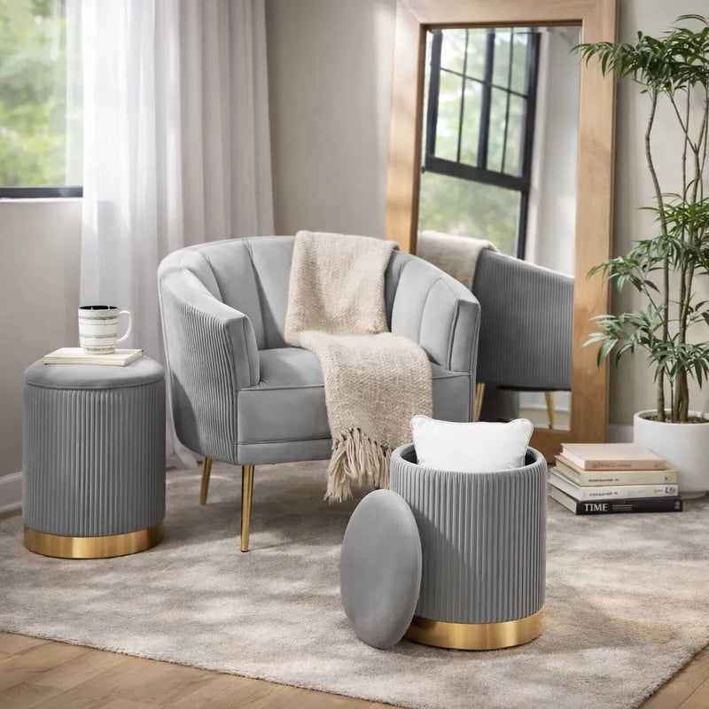beautiful-grey-color-velvet-round-storage-ottoman-with-storage-set-of-2