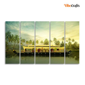 Boat Wall Painting 5 Pieces