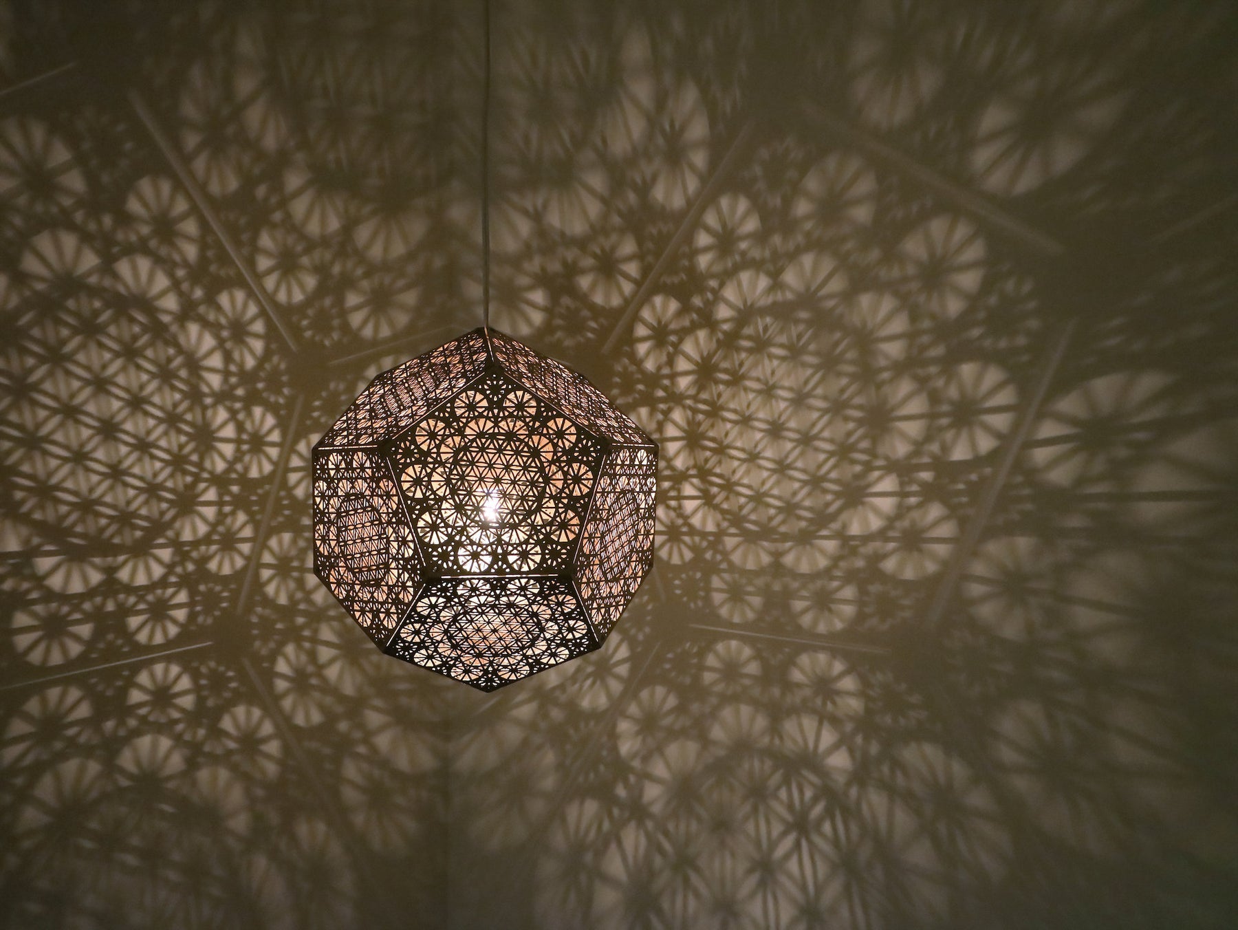 Beautiful Laser-Cut Ceiling Light