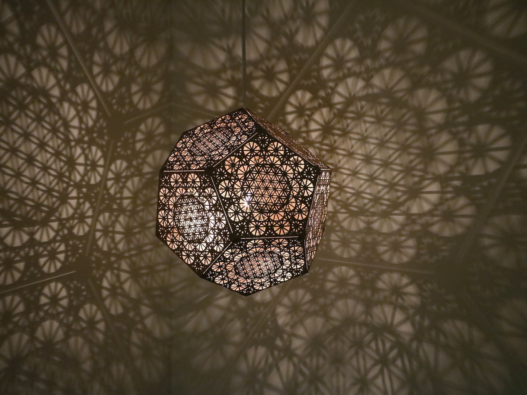 Beautiful Laser-Cut Ceiling Light