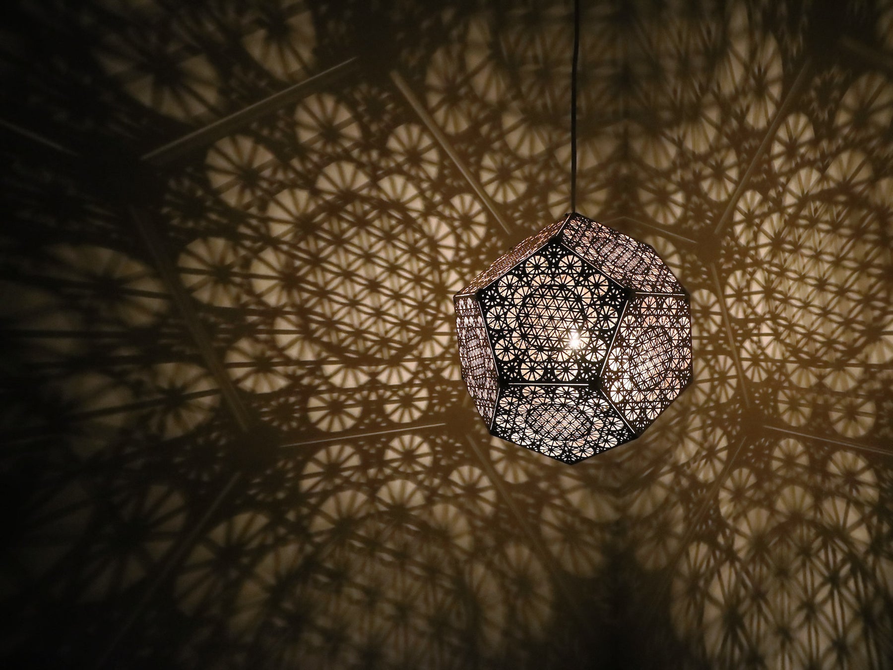 Beautiful Laser-Cut Ceiling Light
