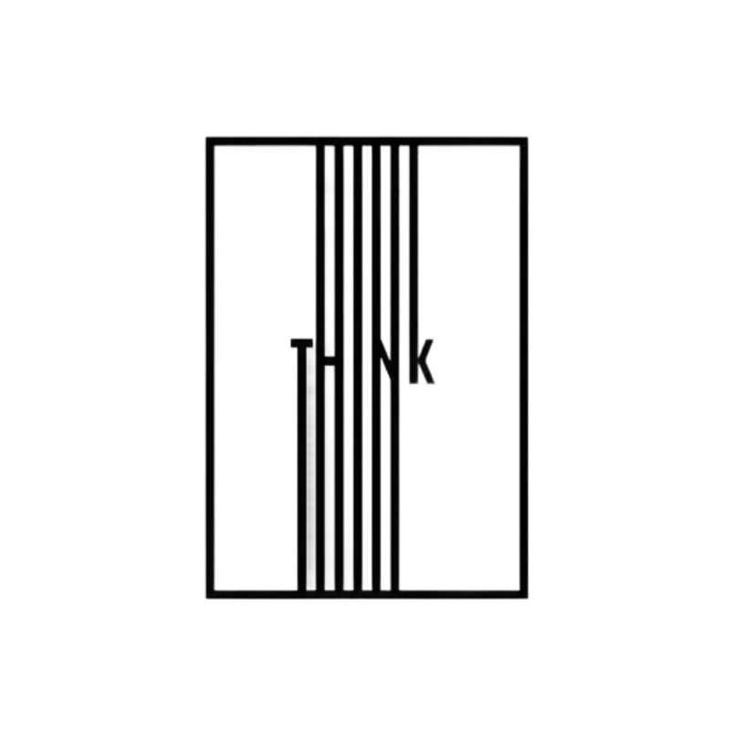 Beautiful Line Art Text Think Metal Art Office Wall Decor