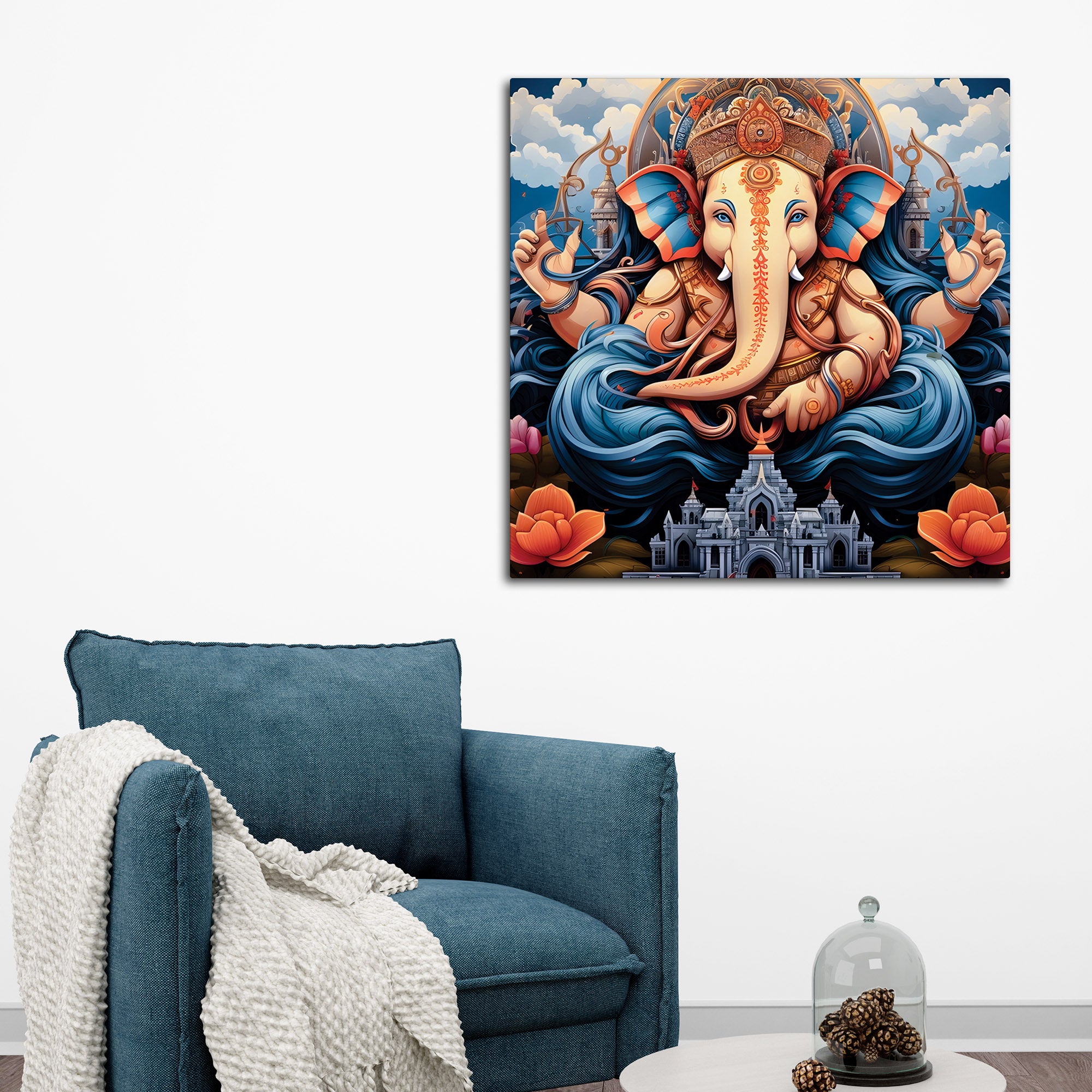 Beautiful Lord Ganesh Ji Canvas Art Painting