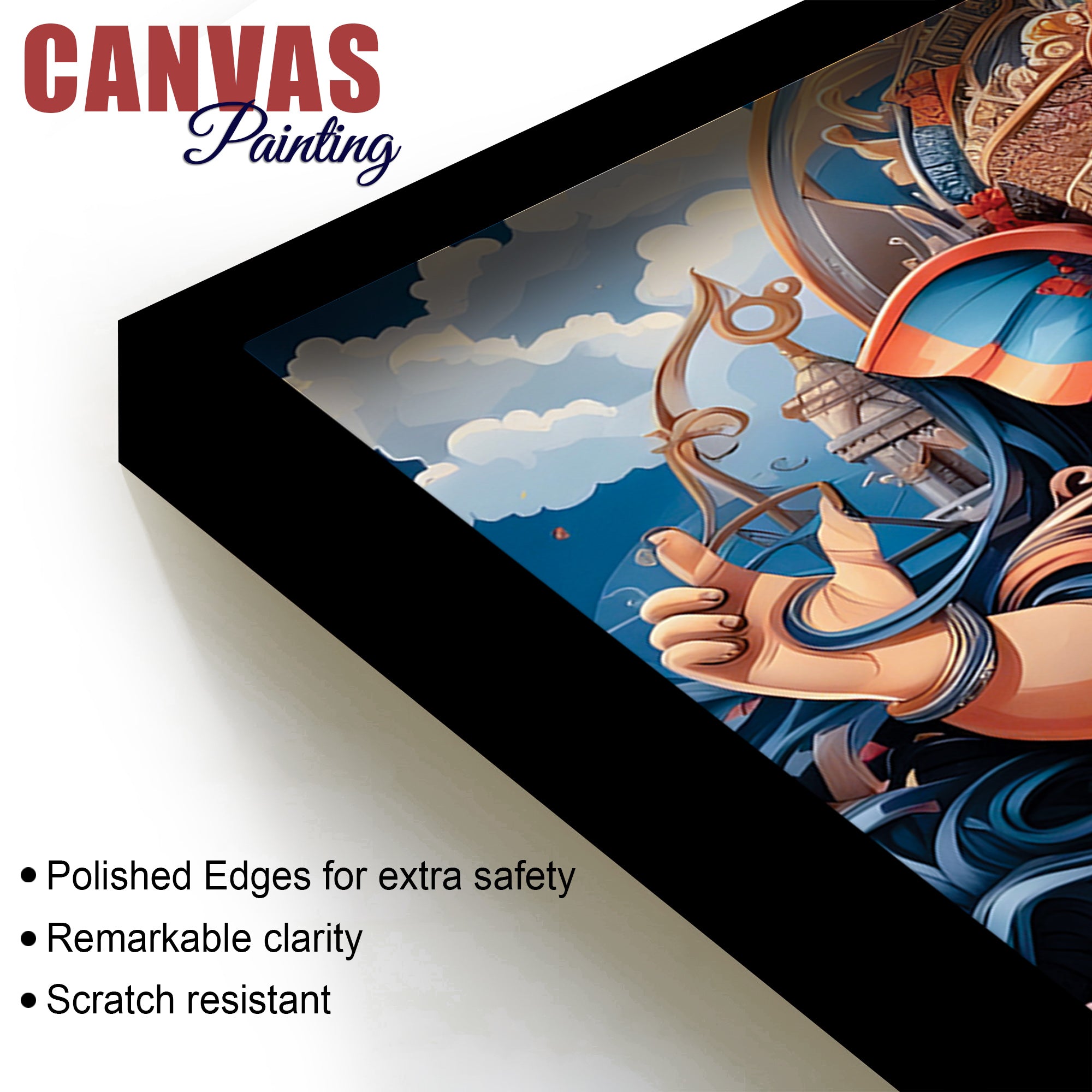 Beautiful Lord Ganesh Ji Canvas Art Painting