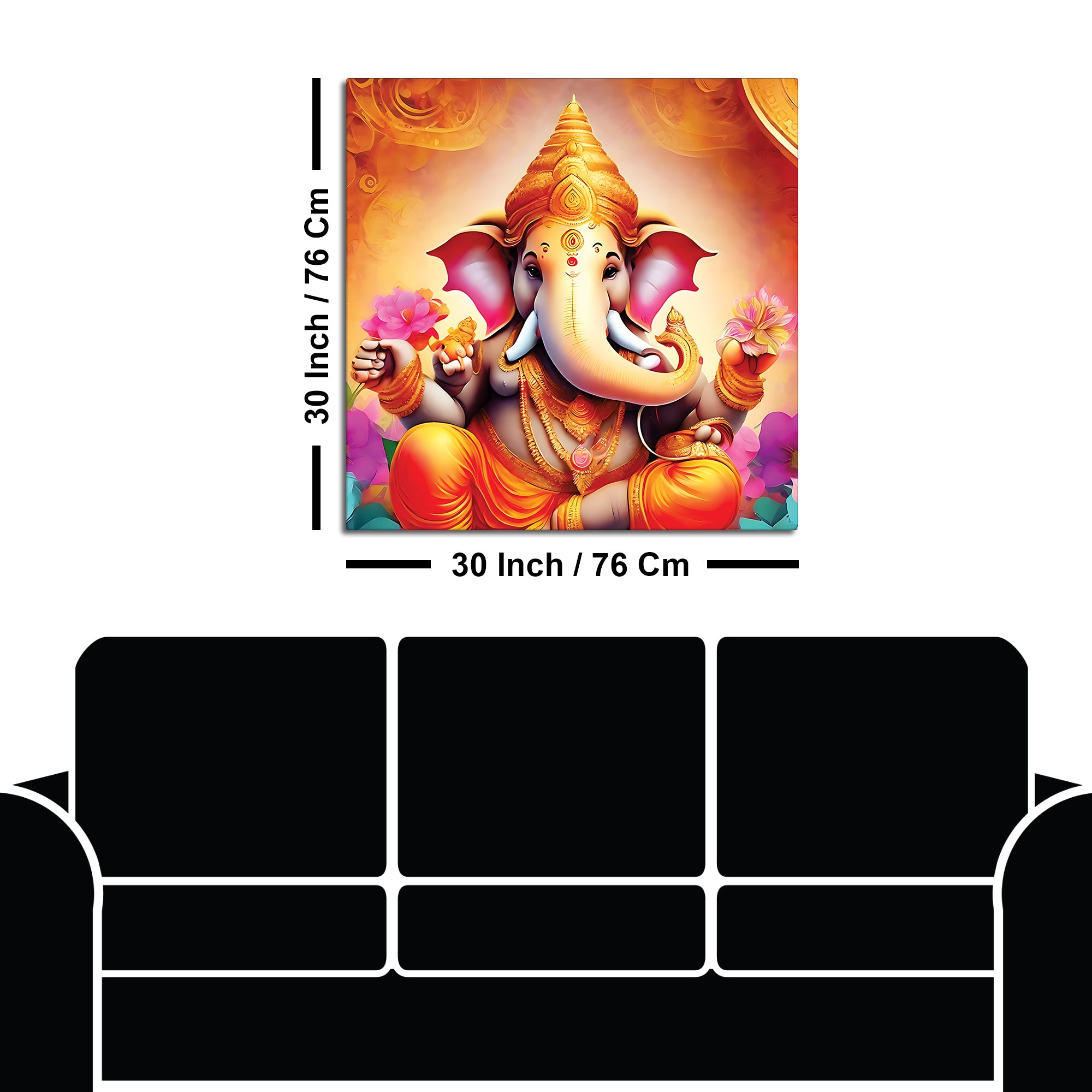 Beautiful Lord Ganesha Art Painting