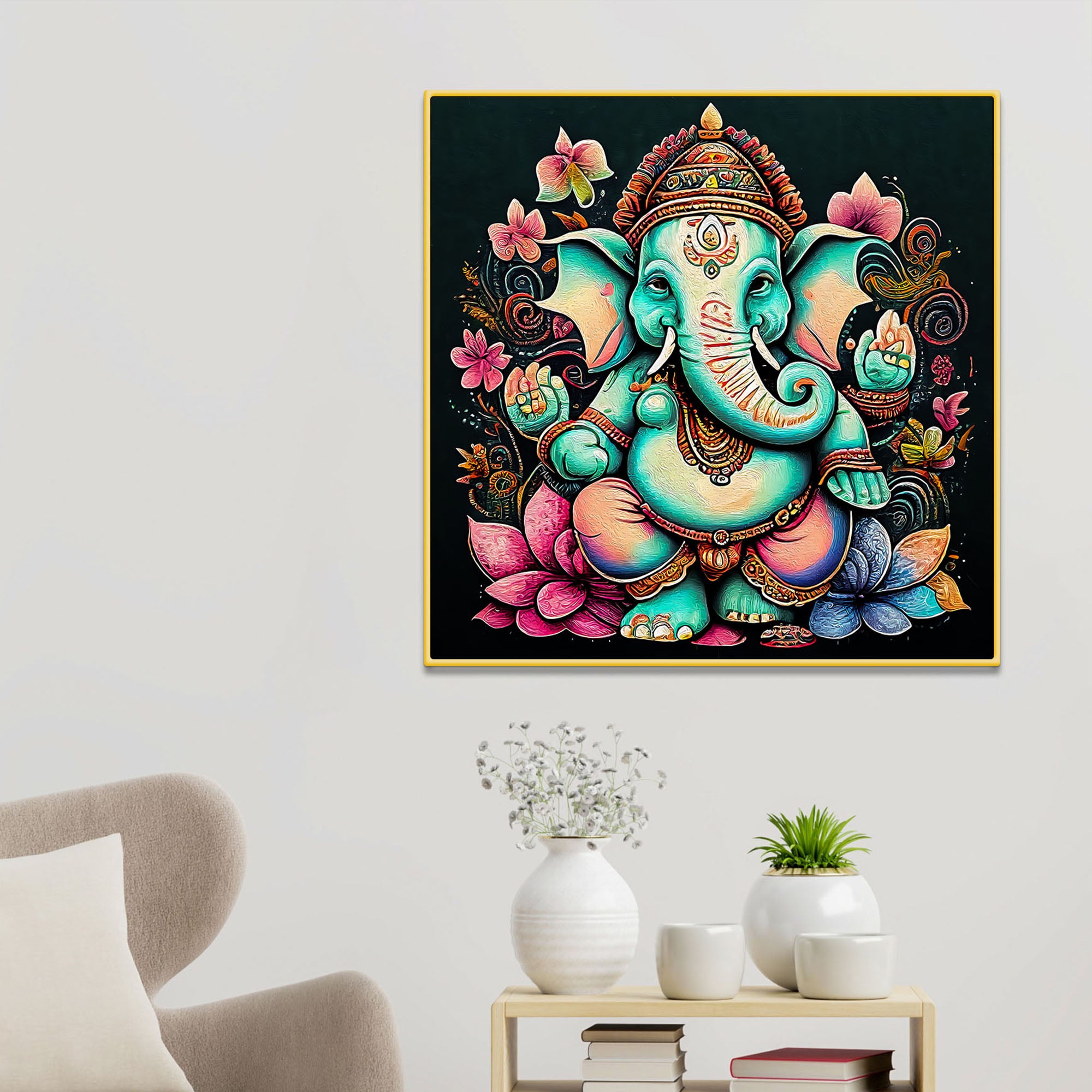 beautiful-lord-ganesha-wall-painting