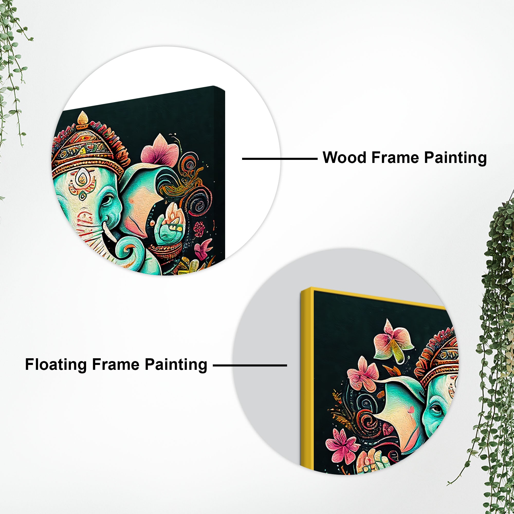 Beautiful Lord Ganesha Wall Painting