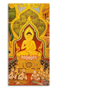 Beautiful Lord Spiritual Buddha Canvas Wall Painting