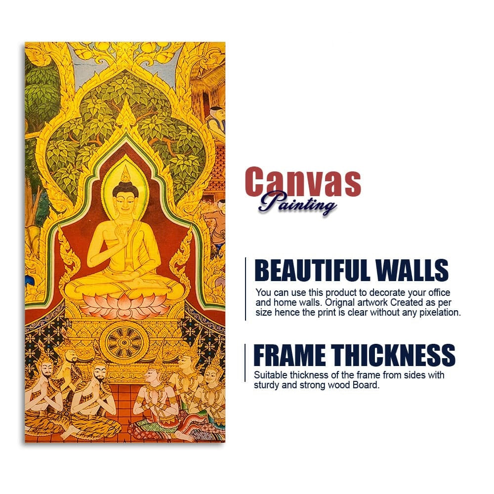 Beautiful Lord Spiritual Buddha Canvas Wall Painting