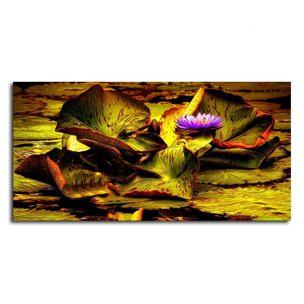 Beautiful Lotus Flower Premium Canvas Wall Painting