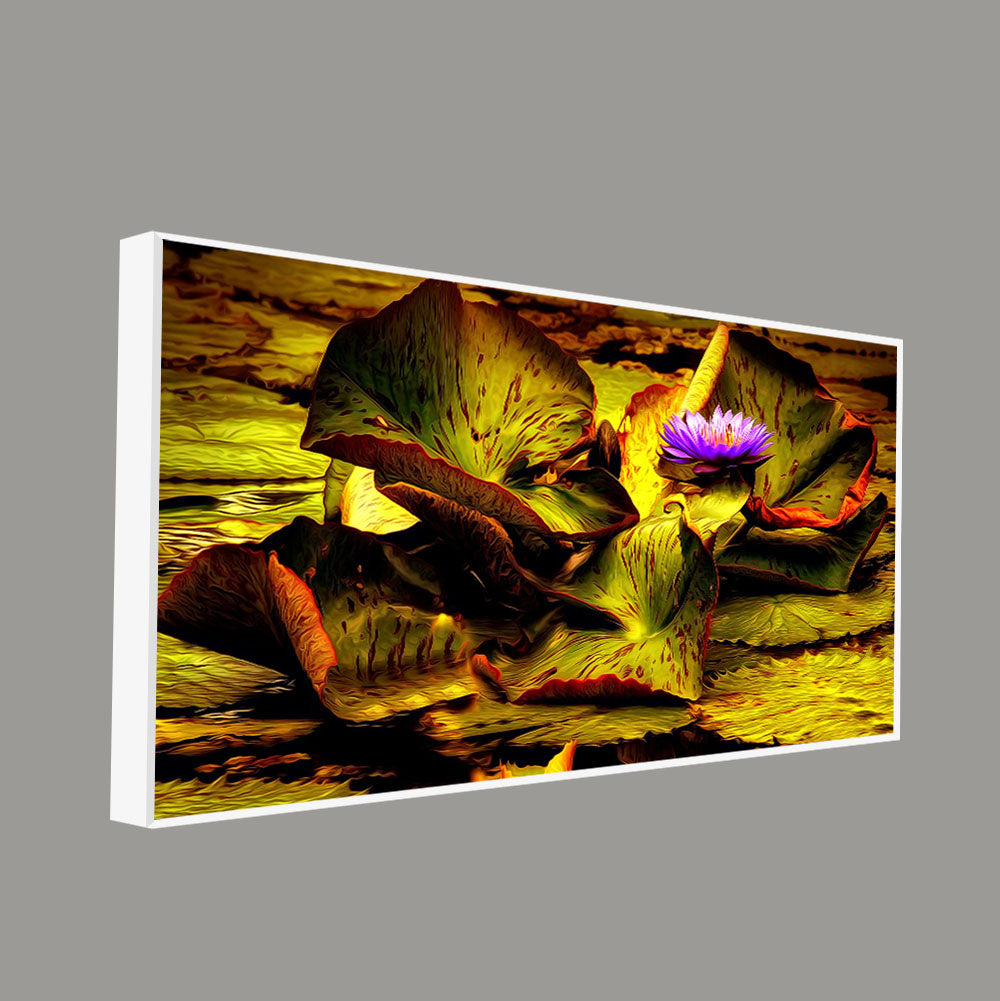 Beautiful Lotus Flower Premium Canvas Wall Painting