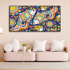 Beautiful Madhubani Art Canvas Wall Painting