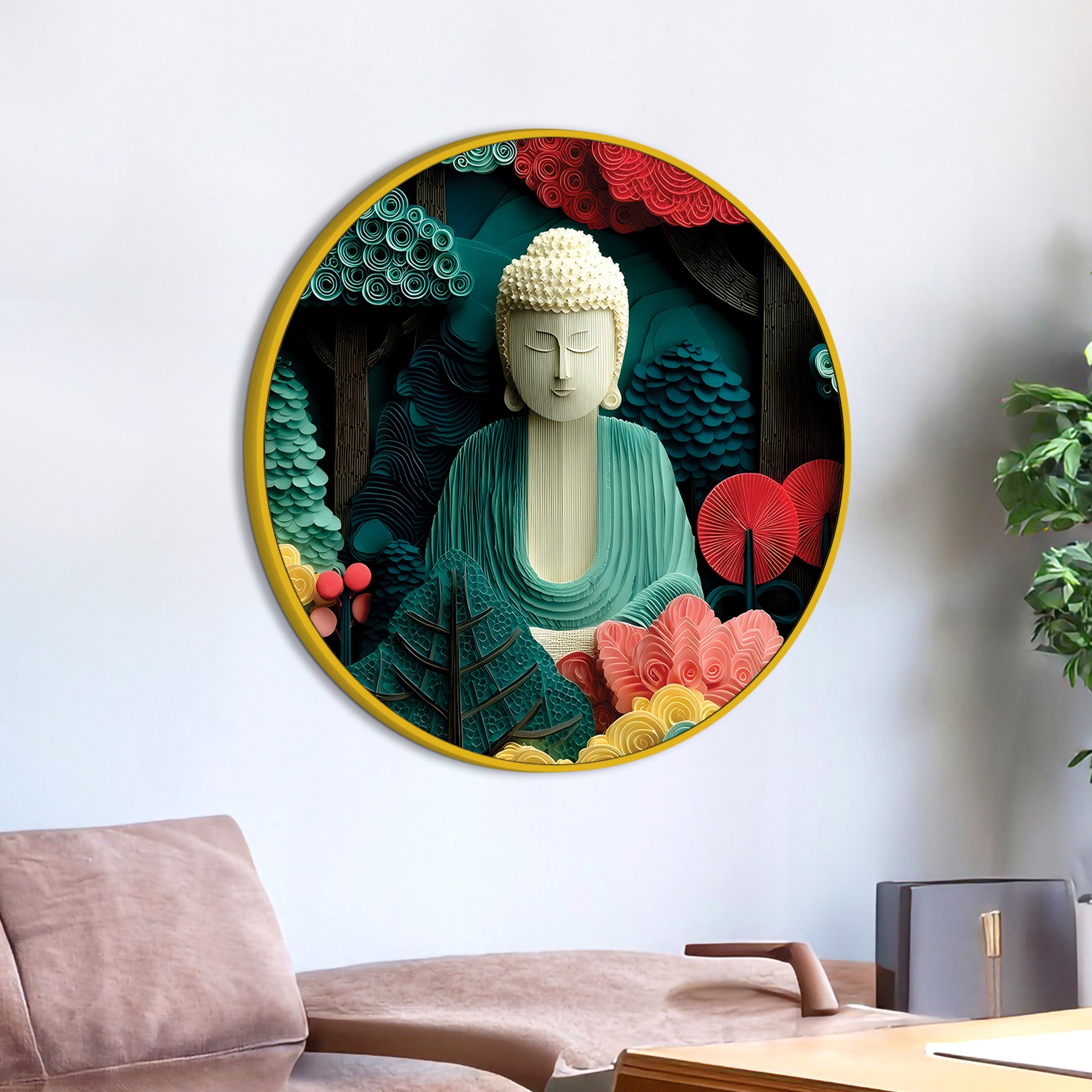 Beautiful Modern Buddha Wall Art Painting