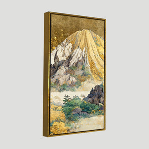 Beautiful Mountains with Autumn foliage of Trees Wall Painting