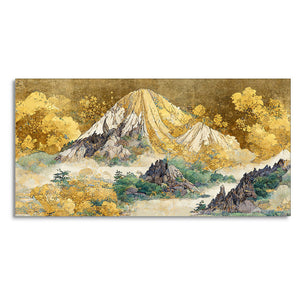 Beautiful Mountain Scenery Premium Canvas Wall Painting