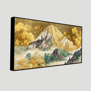 Beautiful Mountain Scenery Premium Canvas Wall Painting