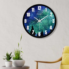 Beautiful Night Sky Designer Wall Clock