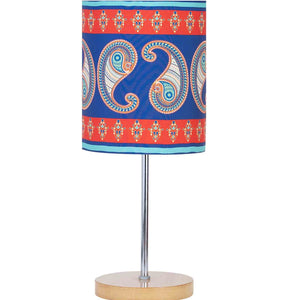 Beautiful Majestic Paisley Printed Traditional Buffet Table Lamp with Shade