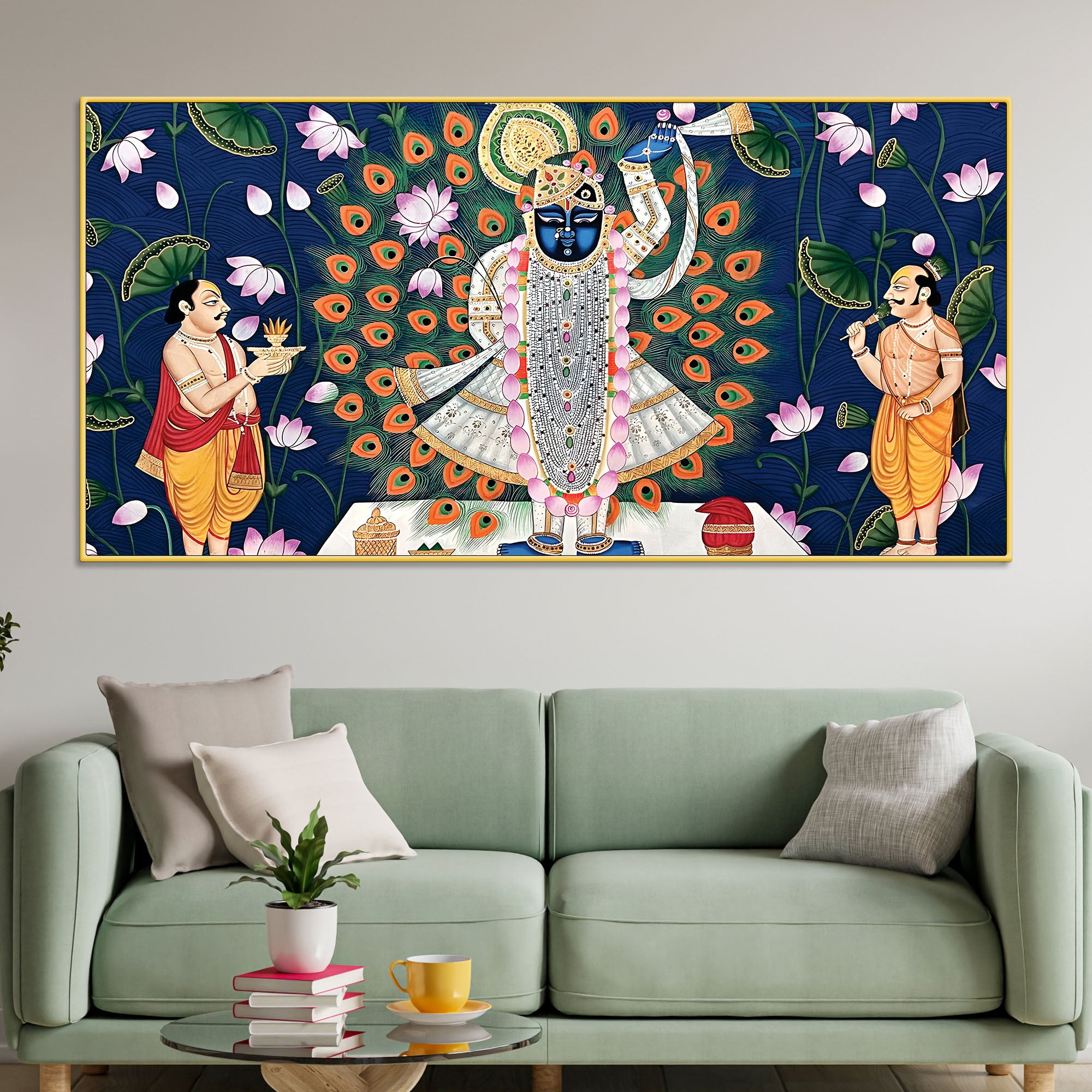 Beautiful Pichwai Art of Shrinath ji Wall Painting