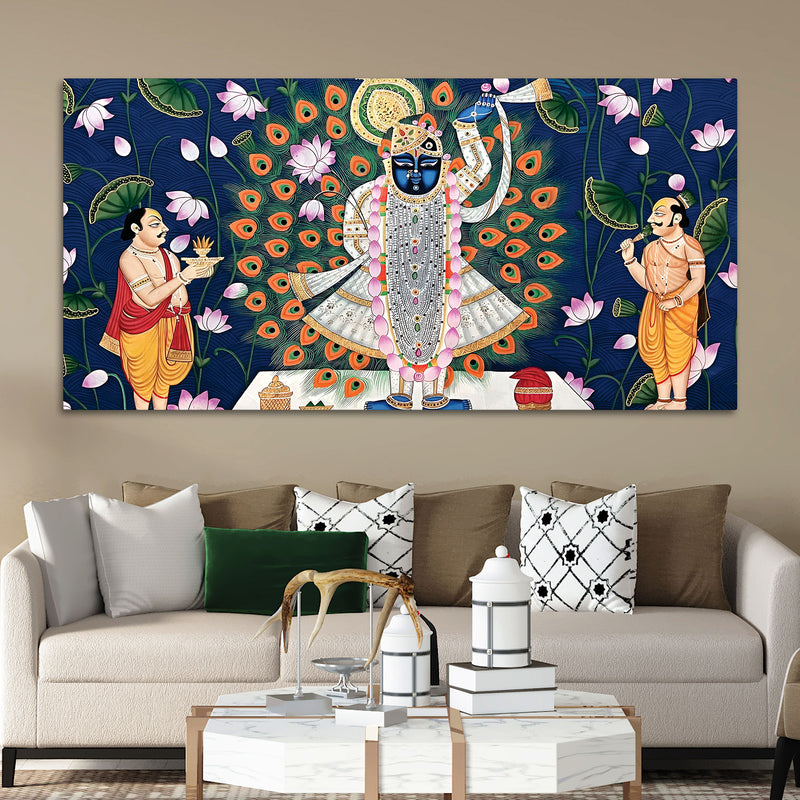 Beautiful Pichwai Art of Shrinath ji Wall Painting