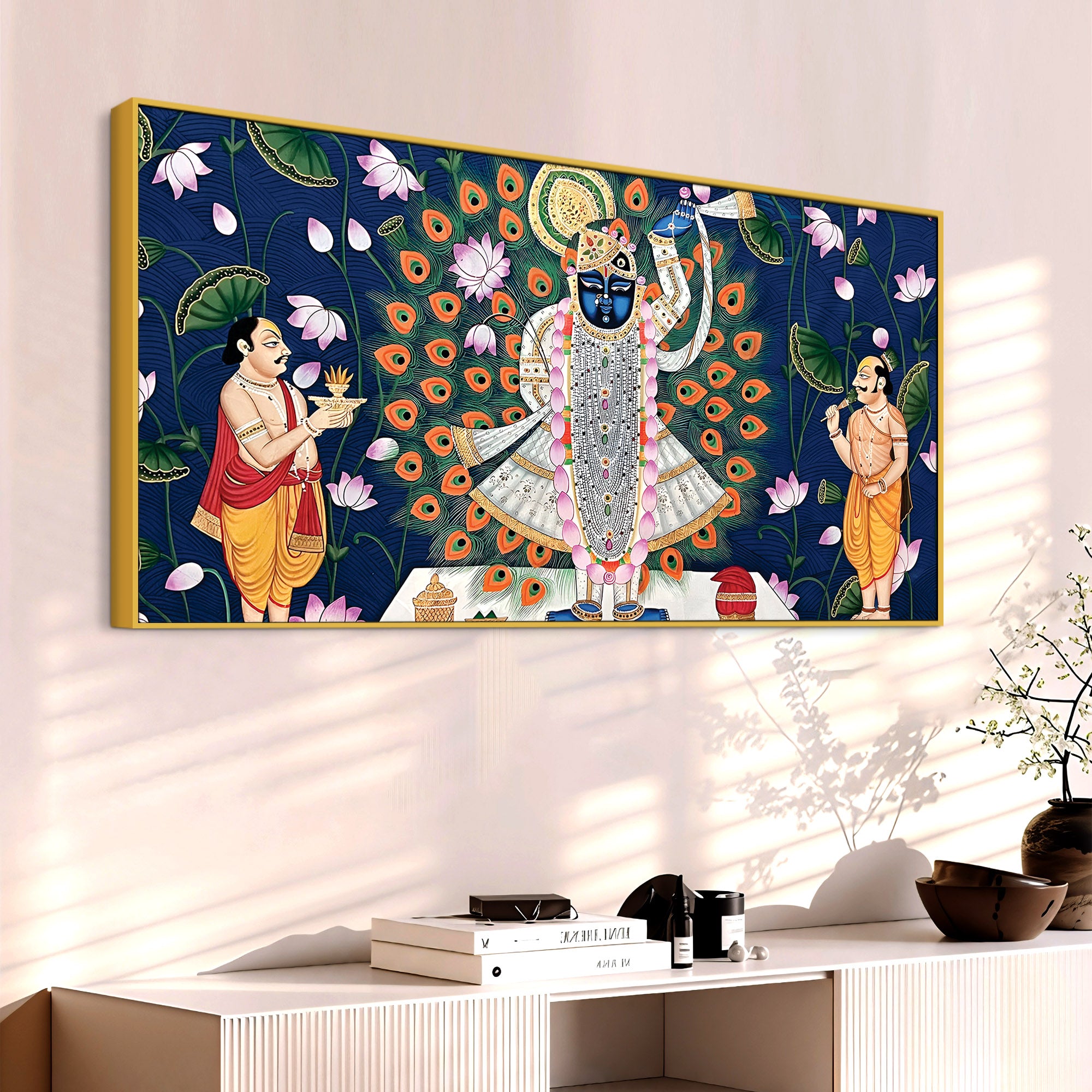 Beautiful Pichwai Art of Shrinath ji Wall Painting