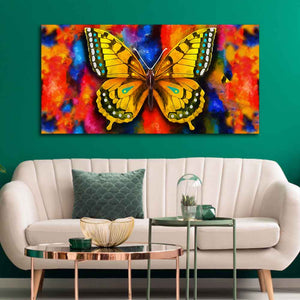 Beautiful Premium Canvas Wall Painting of Tiger Butterfly