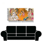 Beautiful Radha Krishna Canvas Big Wall Painting Wall Art