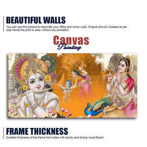 Beautiful Radha Krishna Canvas Big Wall Painting Wall Art