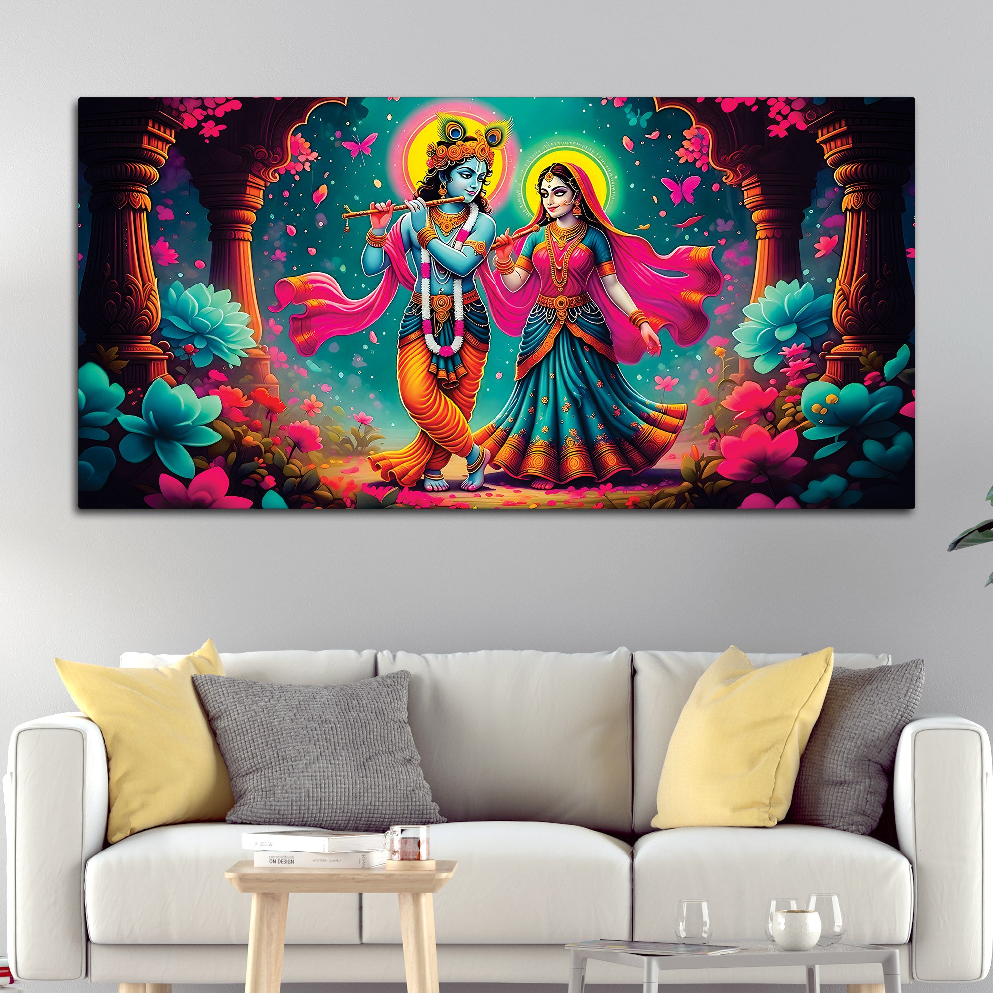 Beautiful Radha Krishna Painting for Spiritual Home Décor