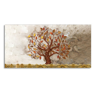 Beautiful Red and Yellow Leaf Tree Canvas Wall Painting