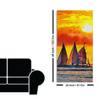 Beautiful Seascape with Sunset Wall Painting