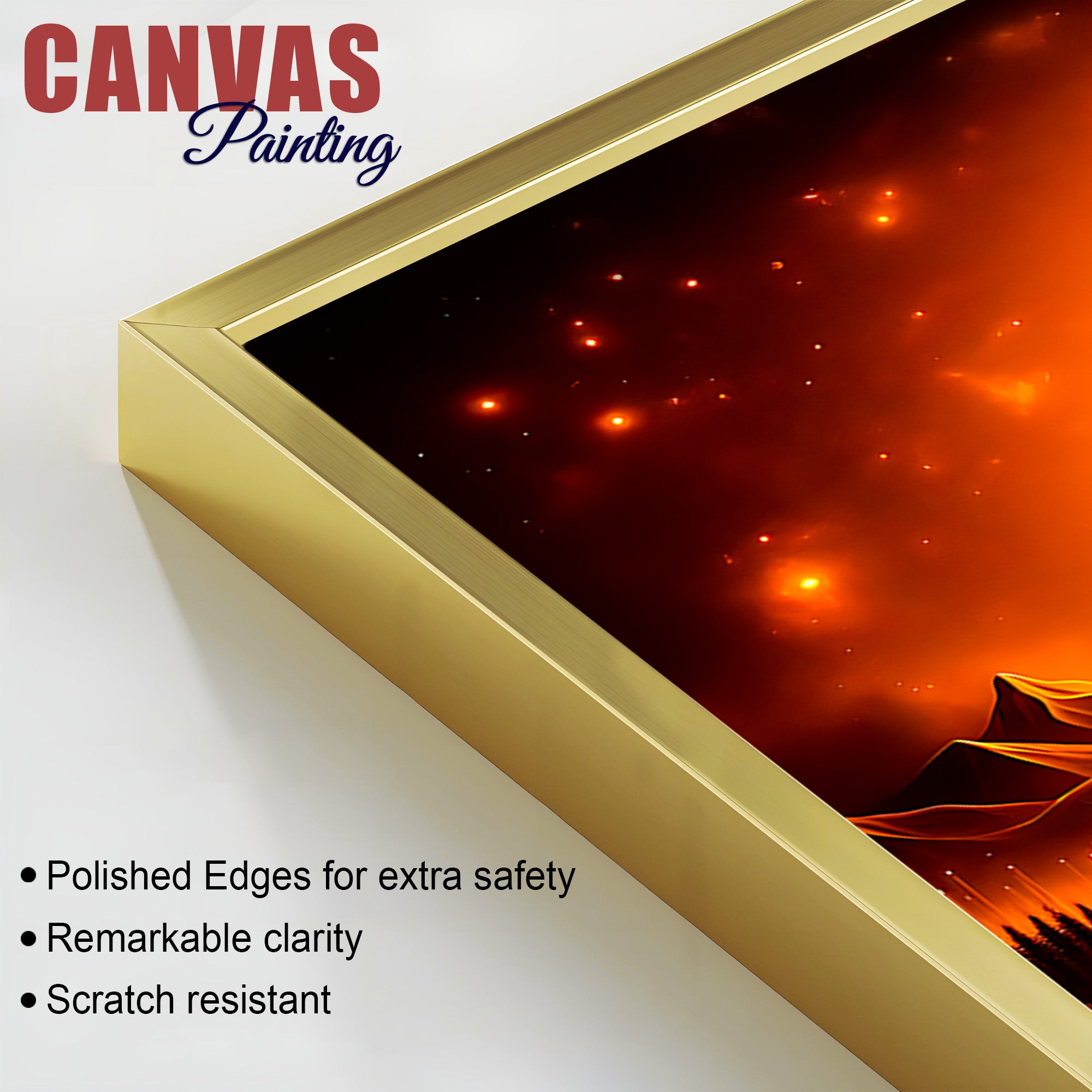 Beautiful Shri Radha Krishna Silhouette Canvas Wall Painting for Home Styling – Modern Spiritual Wall Decor