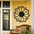 Beautiful Sunflower Design Metal Art Wall Decor