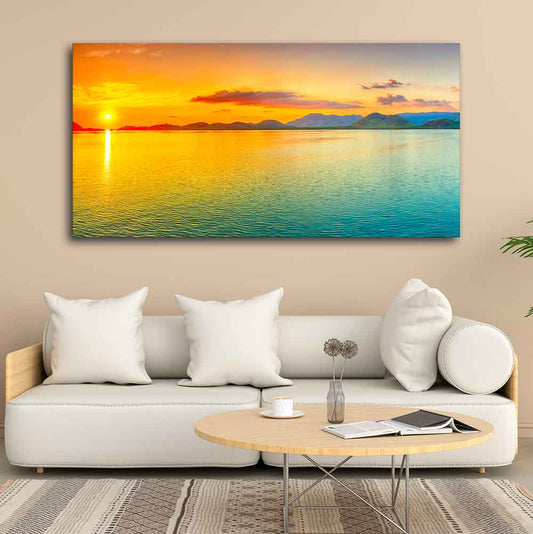 Beautiful Sunset Horizon Canvas wall Painting