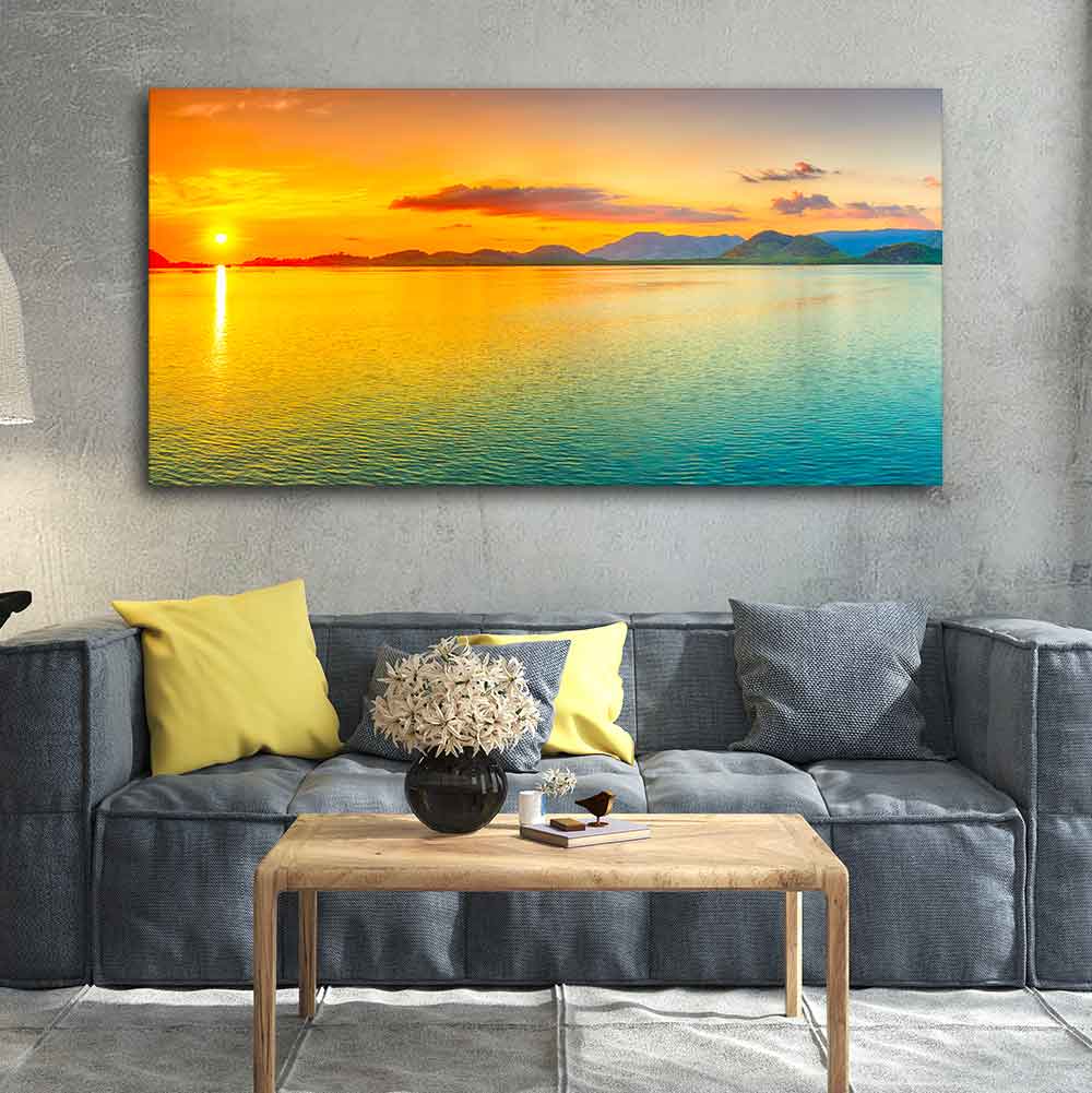 Beautiful Sunset Horizon Canvas wall Painting