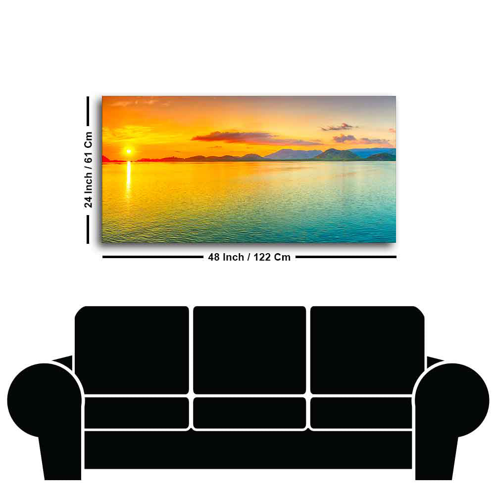 Beautiful Sunset Horizon Canvas wall Painting