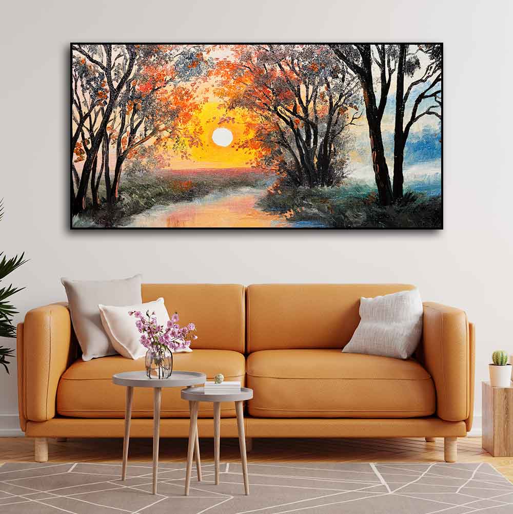 Sunset wall painting