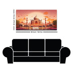 Beautiful Taj Mahal Scenery Premium Canvas Wall Painting