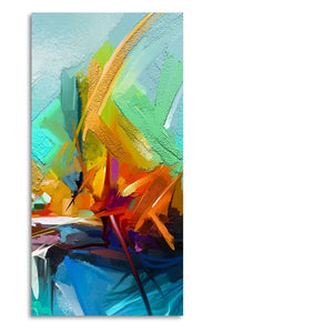 Beautiful Vibrant Color Patch Abstract Canvas Wall Painting