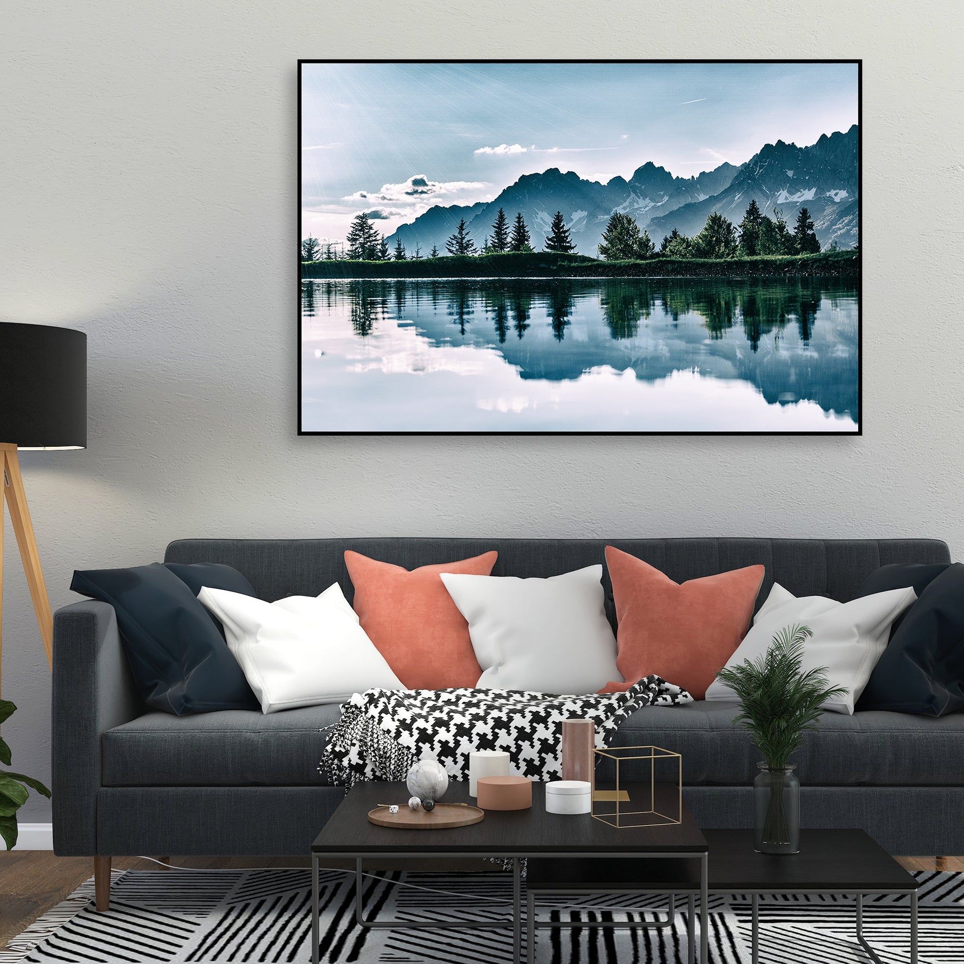 Beautiful View of Horizon Floating Canvas Wall Painting